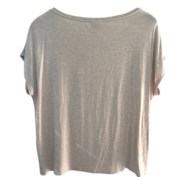 Chico's Palm Tree Beach Beige T-Shirt Women's Size‎ L US Size 2 - Picture 2 of 7